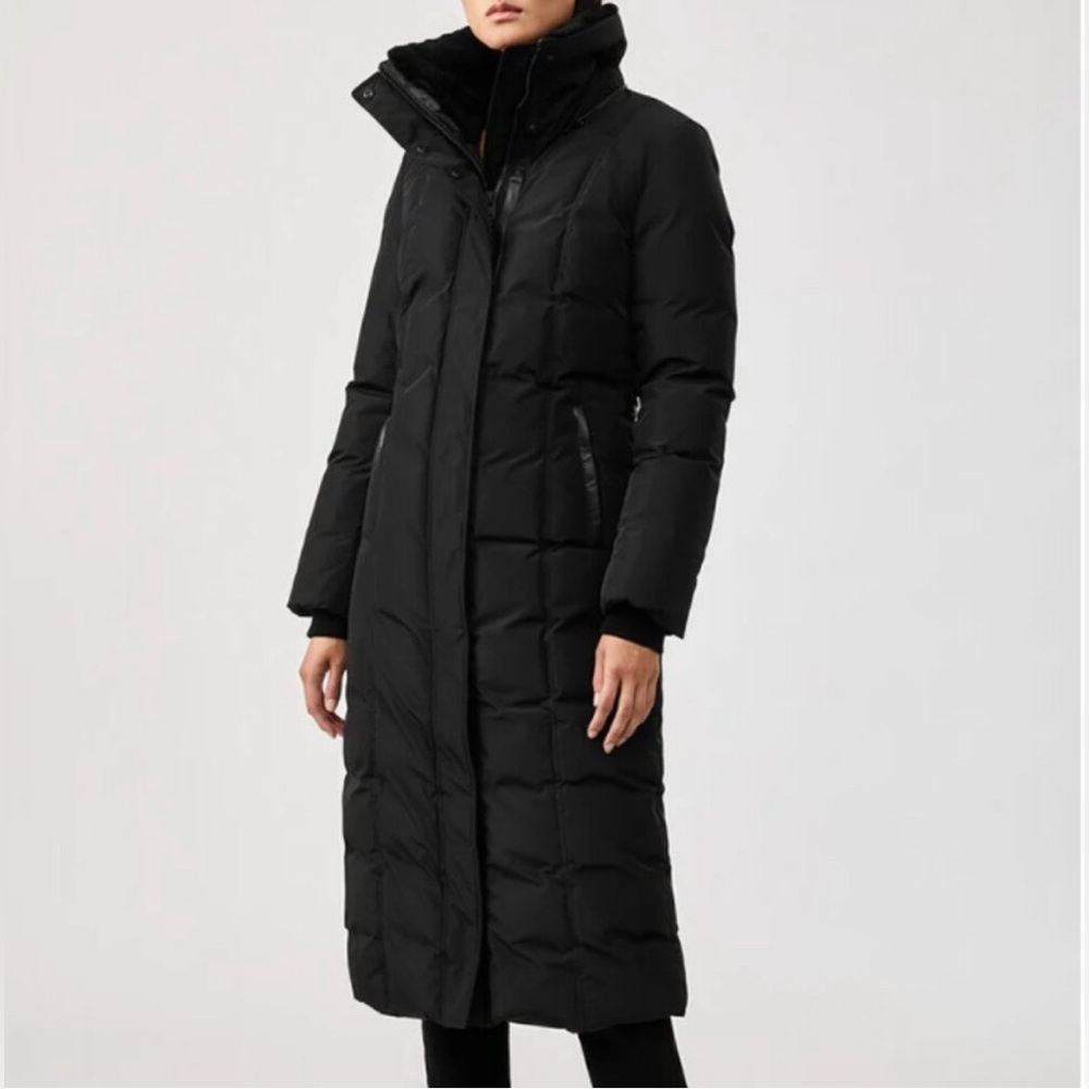 Mackage Long Black Quilted Down Coat